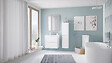 ONDEE - Colonne de salle de bain à suspendre TRENDY 2 Portes - Largeur 30cm - Laqué blanc mat - vignette