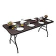 WERKAPRO - Table pliante  aspect bois  180x74x74cm - vignette