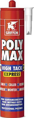 GRIFFON - Colle de montage POLY MAX®HIGH TACK EXPRESS, blanc, cartouche de 425g - large