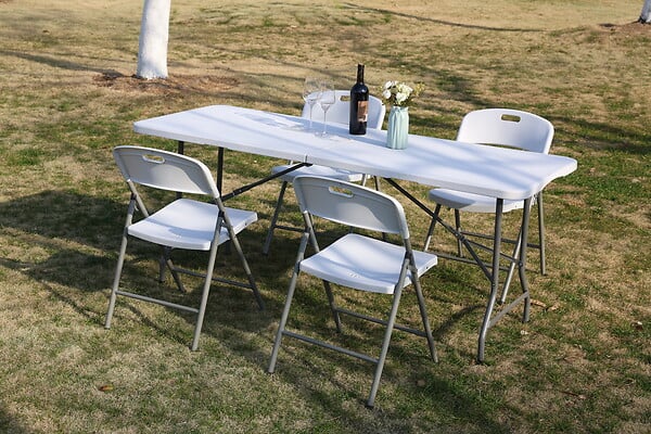 ARTIS - Table pliante multifonction Classic 180 - Polyéthylène - 180cm - large