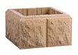SAS - Pilier Bosselé 30x30 cm couleur Beige - vignette