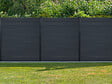 SYLWAY - Lame clôture bois composite, H.16,5 x L.165 cm, noir mat, SYLWAY - vignette