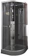 ONDEE - Cabine de douche hydromassante et radio NED - Sans silicone - 1/4C 90cm - Gris - vignette