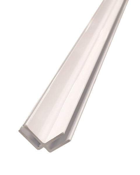 ONDEE - Profilé d'angle panneaux muraux - Hauteur 2,55 m - Finition blanc mat - large
