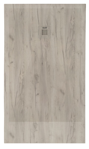 ONDEE - Receveur de douche  NOLA 3 - 90x120x3 - Résine - Nature bois - Bonde - Découpable - large