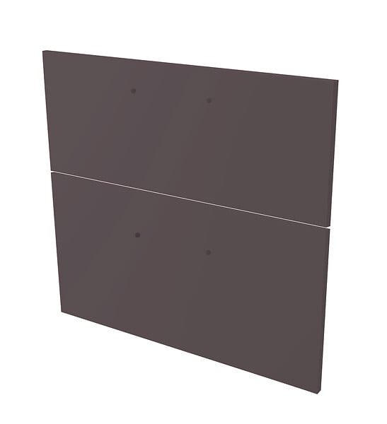 ONDEE - 2 Façades de tiroir MIXY - pour meuble de salle de bain - 60cm - Gris - Laqué - large