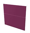 ONDEE - 2 Façades de tiroir MIXY - pour meuble de salle de bain - 60cm - Aubergine - Laqué - vignette