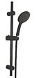 ONDEE - Kit barre de douche à douchette sans mitigeur SILKY - H65cm - Finition noir mat - vignette