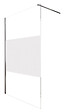 ONDEE - Paroi de douche TUHINA - Verre trempé 8mm - Sérigraphie Dépolie - 100x200cm - vignette