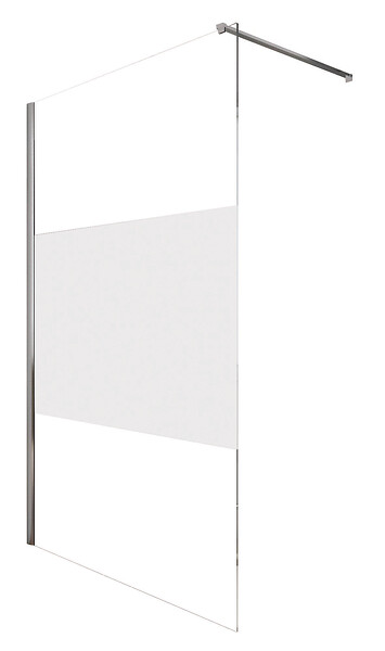 ONDEE - Paroi de douche TUHINA - Verre trempé 8mm - Sérigraphie Dépolie - 120x200cm - large