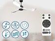 PURLINE - Ventilateur de plafond Réversible  Thermostat Wifi Moteur à courant continu Toits en pente Télécommande Adaptateur 2/3 Lames Hypersilence Mémoire - vignette