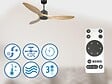 PURLINE - Ventilateur de plafond Réversible  Thermostat Wifi Moteur à courant continu Toits en pente Télécommande Hypersilence Mémoire - vignette