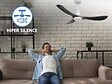 PURLINE - Ventilateur de plafond Réversible  Thermostat Pays vendable Wifi Moteur à courant continu Toits en pente Télécommande Hypersilence Mémoire - vignette