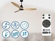 PURLINE - Ventilateur de plafond Réversible  Thermostat Wifi Moteur à courant continu Toits en pente Télécommande Hypersilence Mémoire - vignette