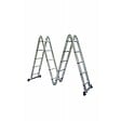 SECURY-T - Échelle Multifonction Pliable 4x5 marches 6 en 1 - 5.7m - 100% aluminium - Avec plateforme échafaudage - vignette