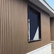 SYLWAY - Lame bardage Claire-voie Bois comp. L.2.5m, Brun - vignette