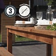 CERLAND - TABLE ET BANCS BOIS 200CM - vignette