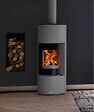 GODIN - Poêle bois bûche GODIN Terrasson 8Kw - Gris - 400230 - vignette