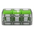WAGO - Boite de 50 bornes d'installation 221 Green Range Wago - 3 conducteurs 4mm² - à leviers souple & rigide - vignette