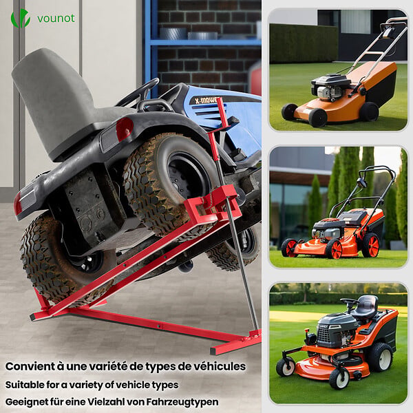 VOUNOT - Leve tracteur Tondeuse Supporte 400 kg max Rouge - large