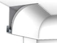 ORAC DECOR - Kit Cimaise tableau DecoRail Artiteq 200 cm + corniche Orac Decor CX126 - 200 x 9 x 9 cm - vis & chevilles murs mixtes - vignette