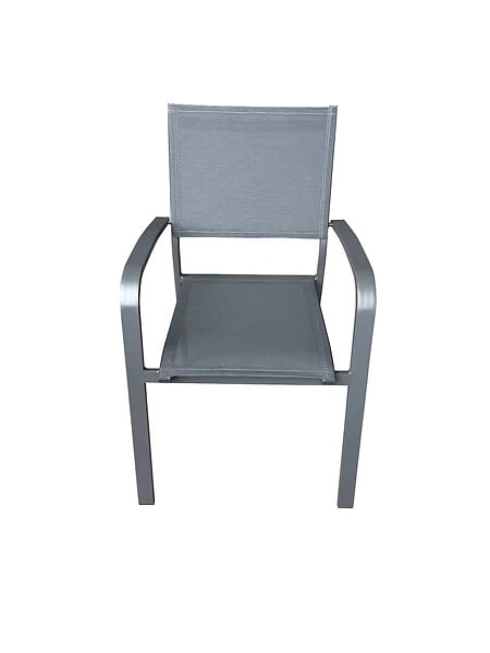 MODE DE VIE - Fauteuil en aluminium Dallas - Gris - large