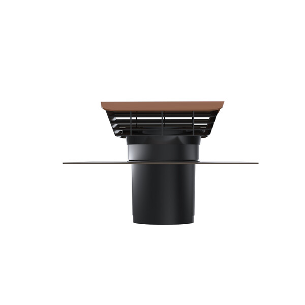 ANJOS - Sortie de toit VMC plastique ANJOS CTP2 | chapeau pour toiture incliné diamètre 160 - Couleur: Ardoise - large