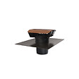 ANJOS - Sortie de toit VMC plastique ANJOS CTP2 | chapeau pour toiture incliné diamètre 160 - Couleur: Ardoise - vignette
