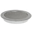 BLAUBERG - Grille aération extérieure circulaire pare-pluie aluminium prise ou rejet d'air en façade - Diamètre (mm): 100 - vignette