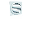 ANJOS - Grille ventilation de façade plastique blanc à auvents ANJOS GAE - Diamètre (mm): 100 - vignette