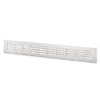 BLAUBERG - Grille aération porte meuble encastrable en aluminium anodisé argent - LxH (mm): 400 x 80 - vignette