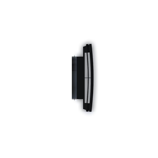 ANJOS - Bouche VMC noire carrée AUREA (sans manchette) - Diamètre (mm): 80 - large