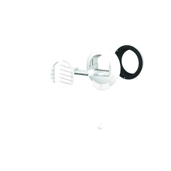 ANJOS - Bouche VMC cuisine autoréglable double débit ALIZE AUTO diamètre 125 mm (sans manchette) - Débit (m3/h): 30/90 - large