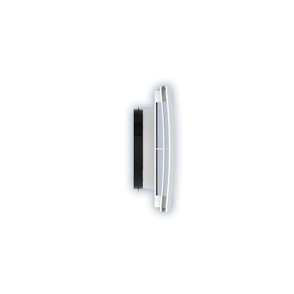 ANJOS - Bouche VMC design carrée coloris blanc AUREA (sans manchette) - Diamètre (mm): 160 - large