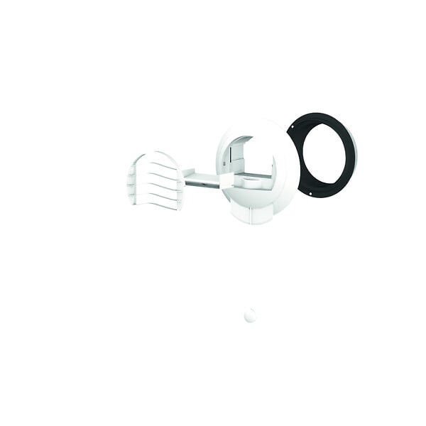 ANJOS - Bouche VMC sanitaire appartement ALIZE AUTO 30 m3/h avec manchette diamètre 125 mm - large
