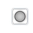 ANJOS - Bouche VMC design carrée coloris blanc AUREA (sans manchette) - Diamètre (mm): 200 - vignette