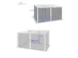 HESPERIDE - Moustiquaire pour pergola "Avila" graphite 4x3m en polyester - vignette