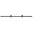 SECURY-T - Rail porte coulissante - 2M - Porte en bois, verre, aluminium - Noir - vignette