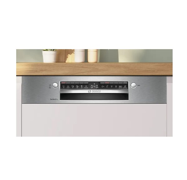 BOSCH - lave-vaisselle 60cm 14 couverts 40db intégrable avec bandeau inox - SMI6ZCS10E - large