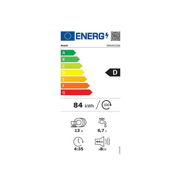 BOSCH - lave-vaisselle 60cm 13 couverts 42db - SMS4ECI26E - large