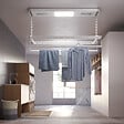 FOXYDRY - Séchoir électrique de plafond avec télécommande – gris – 160x52x30 cm - FOXYDRY PRO 150 - vignette