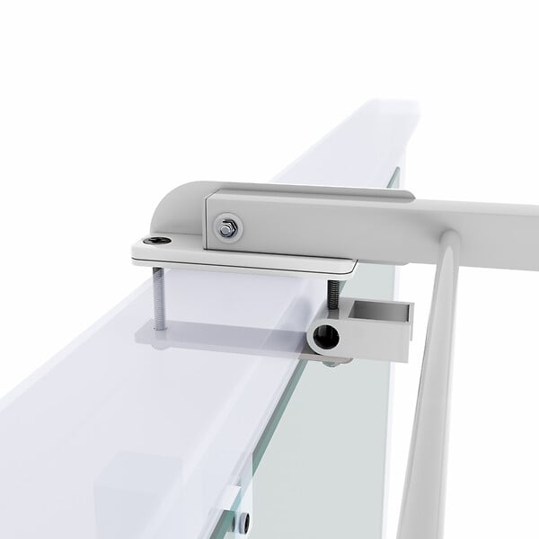 FOXYDRY - Étendoir balcon pliable et inclinable aluminium résistant – blanc – 118x63x8 cm - FOXYDRY DUO - large
