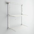FOXYDRY - Étendoir mural 2 grilles pour intérieur et extérieur – blanc – 108x52x137 cm - FOXYDRY Wall Plus - vignette