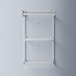 FOXYDRY - Étendoir mural 3 grilles pliable et réglable en hauteur – blanc – 88x52x137 cm - FOXYDRY Tower - vignette