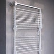 FOXYDRY - Étendoir mural 3 grilles pliable et réglable en hauteur – blanc – 88x52x137 cm - FOXYDRY Tower - vignette