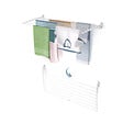 FOXYDRY - Étendoir à linge mural pour intérieur et extérieur – blanc – 116x50x10 cm - FOXYDRY Fold Down 120 - vignette