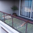 FOXYDRY - Étendoir balcon pliable et inclinable aluminium résistant – corten – 62x63x8 cm - FOXYDRY DUO - vignette
