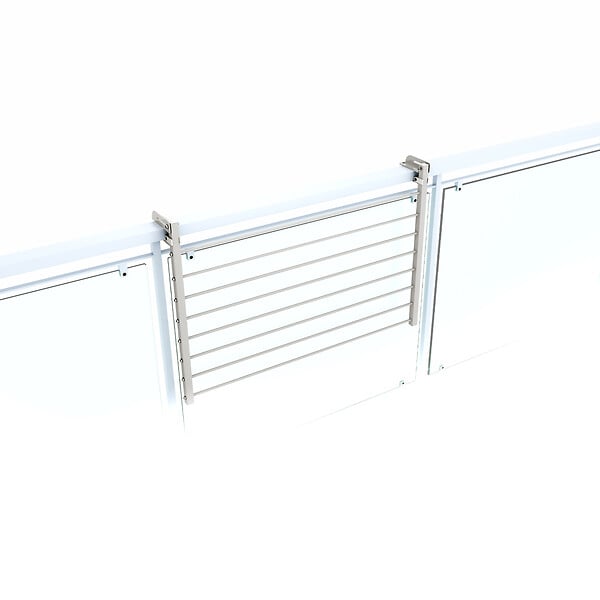 FOXYDRY - Étendoir balcon pliable et inclinable anti-rouille – blanc – 82x63x8 cm - FOXYDRY DUO - large