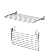 FOXYDRY - Étendoir à linge mural étendoir mural repliable – gris – 60x50x10 cm - FOXYDRY Fold Down 60 - vignette