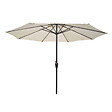 CONCEPT USINE - Parasol  ecru droit rond 2,7 x 2,7 m FIGARI - vignette